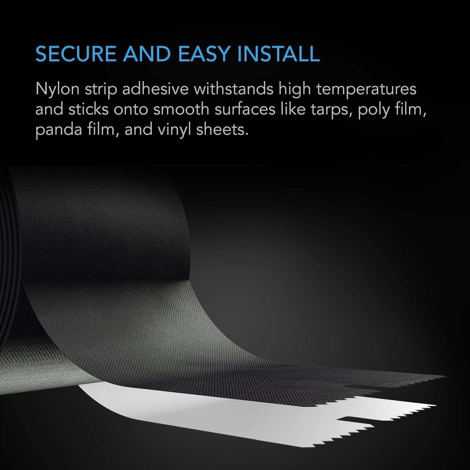 Peel and Stick Zipper 7Ft Heavy Duty Dust Barrier for Grow Rooms Construction