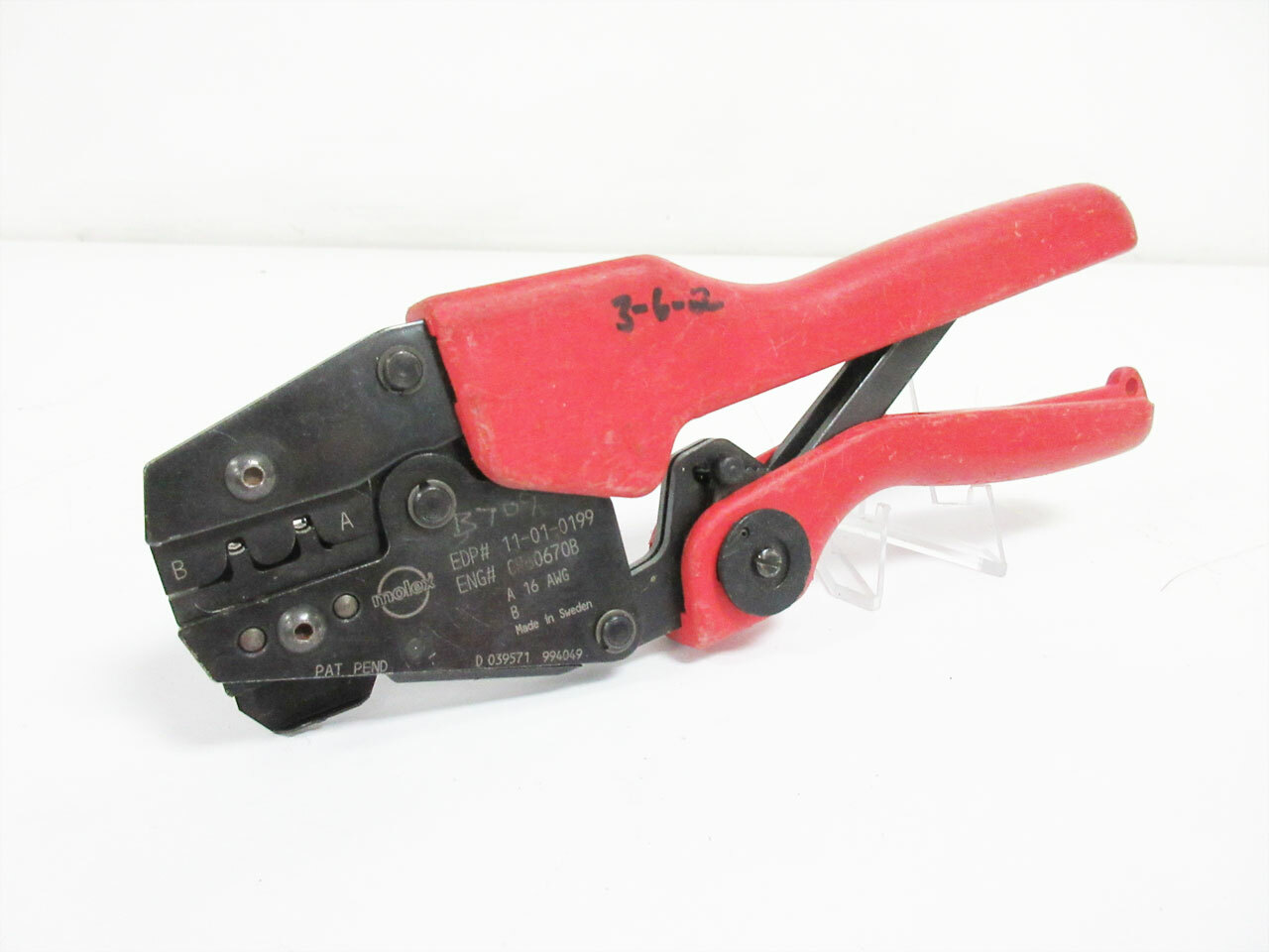 MOLEX 11-01-0199 CR60670B 16 AWG HAND CRIMP TOOL ~ LOCATOR 11010199