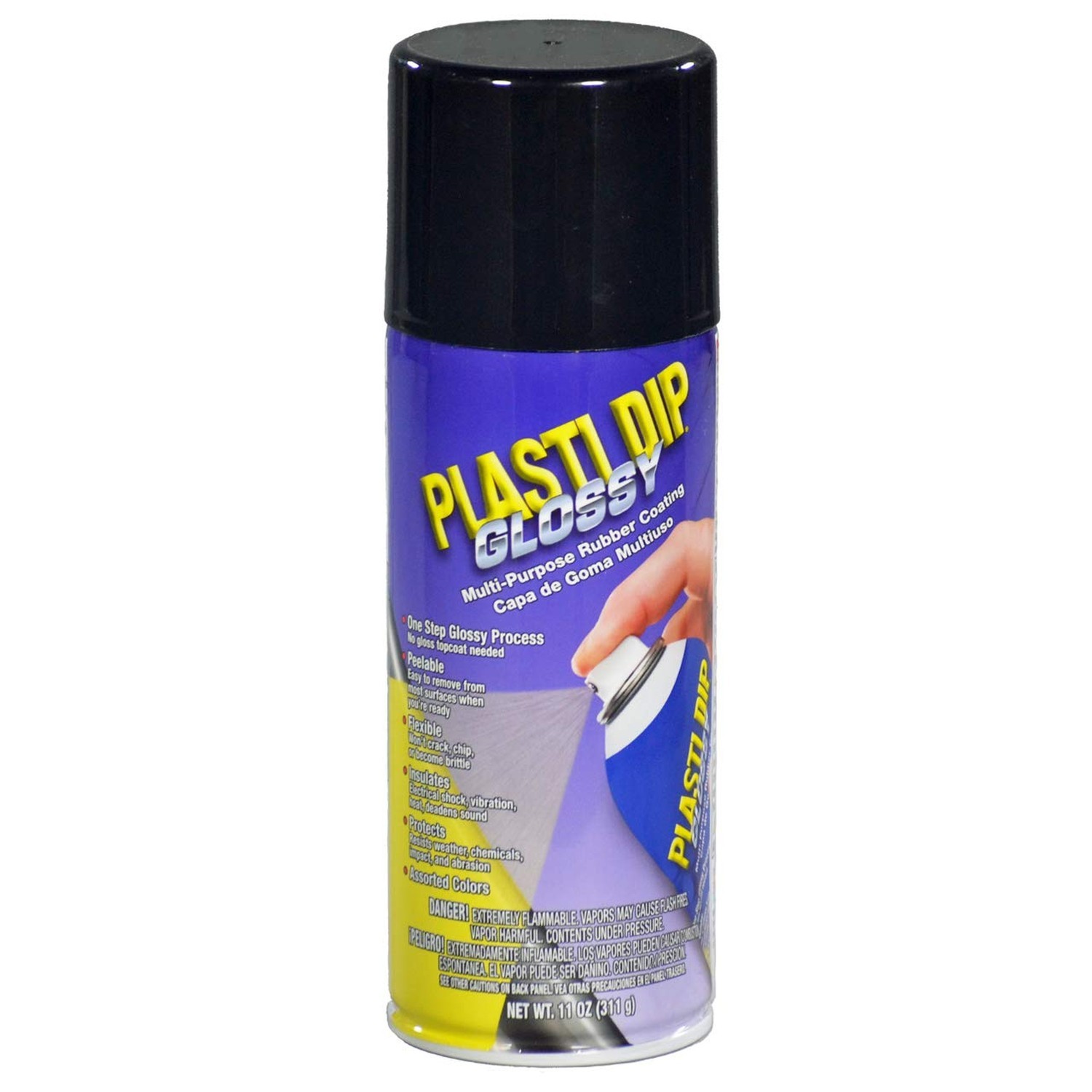 Plasti Dip Glossy Black Rim Kit, 11 oz Aerosol, Pack of 4 cans with bonus Can…