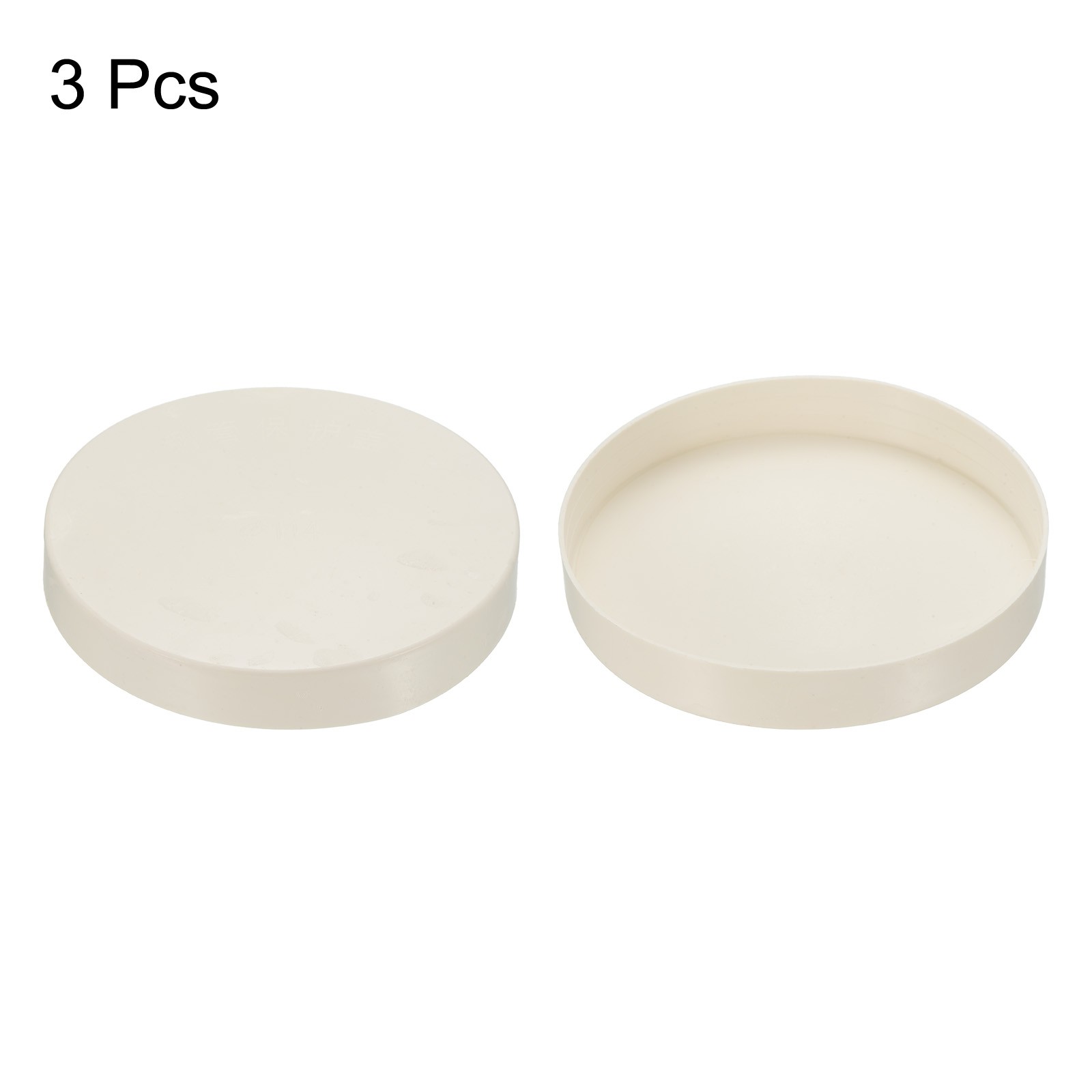 3pcs 4.5″ PVC Pipe End Cap Fitting Furniture Grade Plug Coupling Socket Adapter
