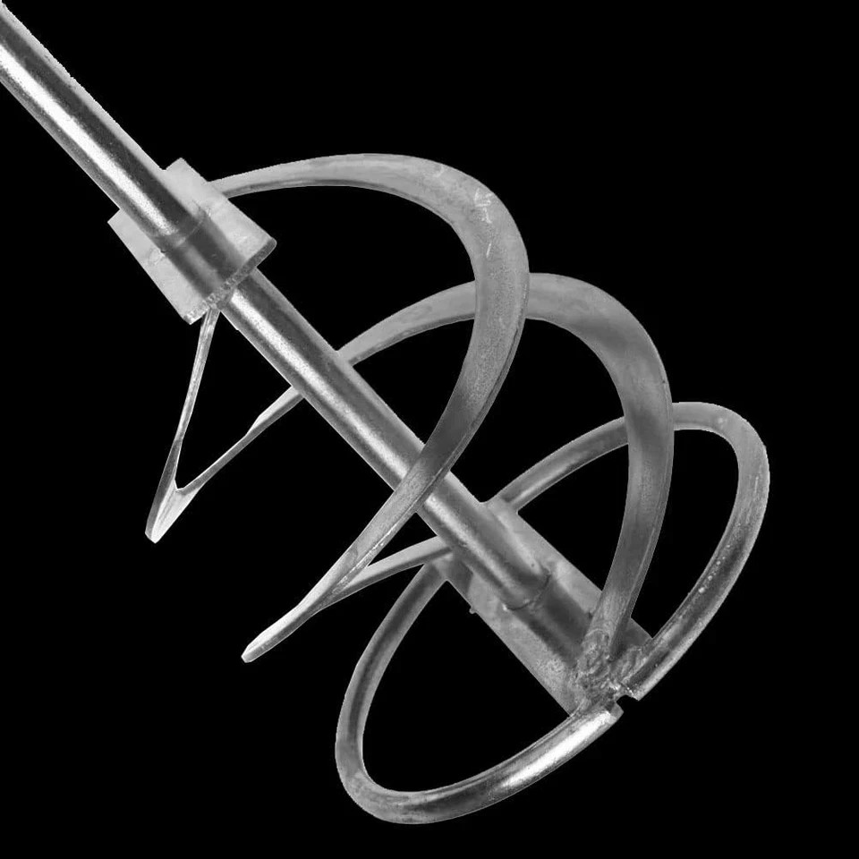 SDS Spiral Mixing Paddle Paint and Mud Mixer Mixer Whisk Silver for Drill in 1 t