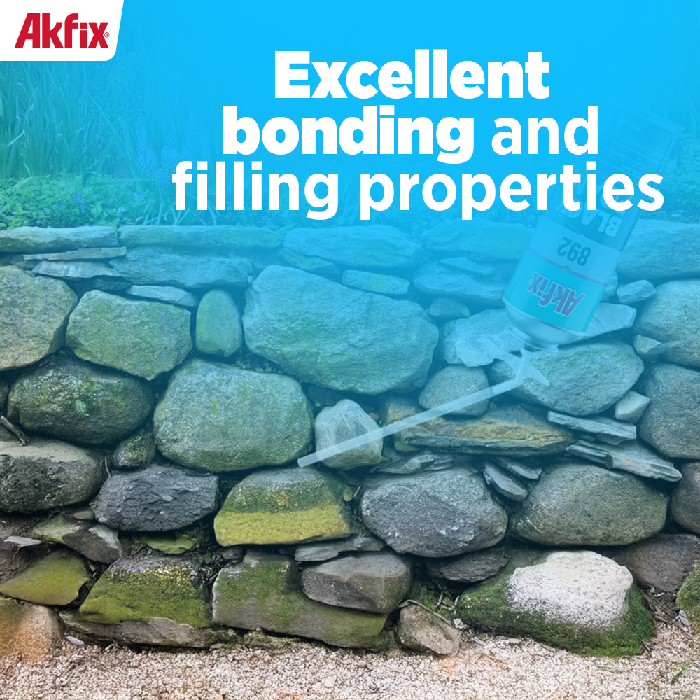 Akfix Spray Foam Sealant Black Expanding Foam Waterproof Pond Waterfall 12 oz 1p