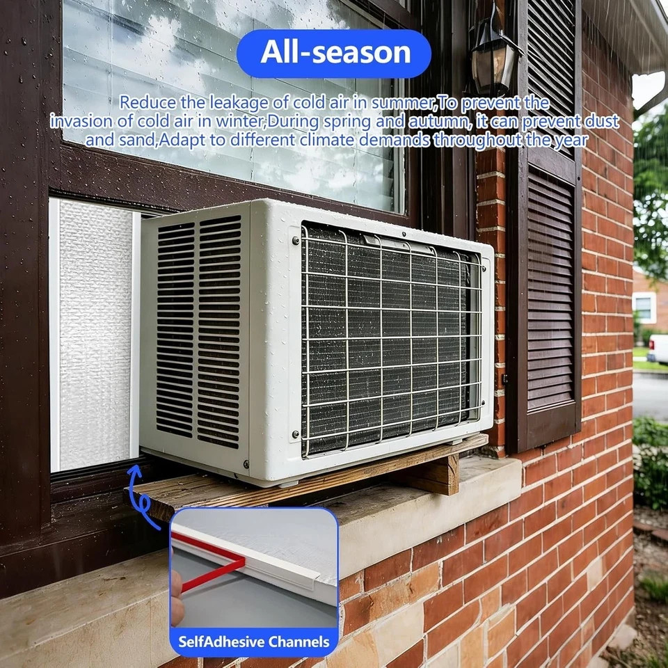 Window AC Insulation Kit – Foam Seal Panels for Air Conditioner, Blocks Co