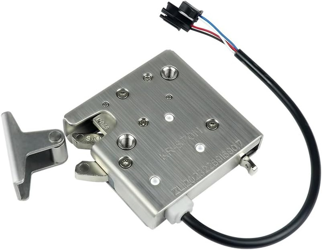 Electric Rotary Push-To-Close Latch with Auto Relock for Cabinets and Lockers