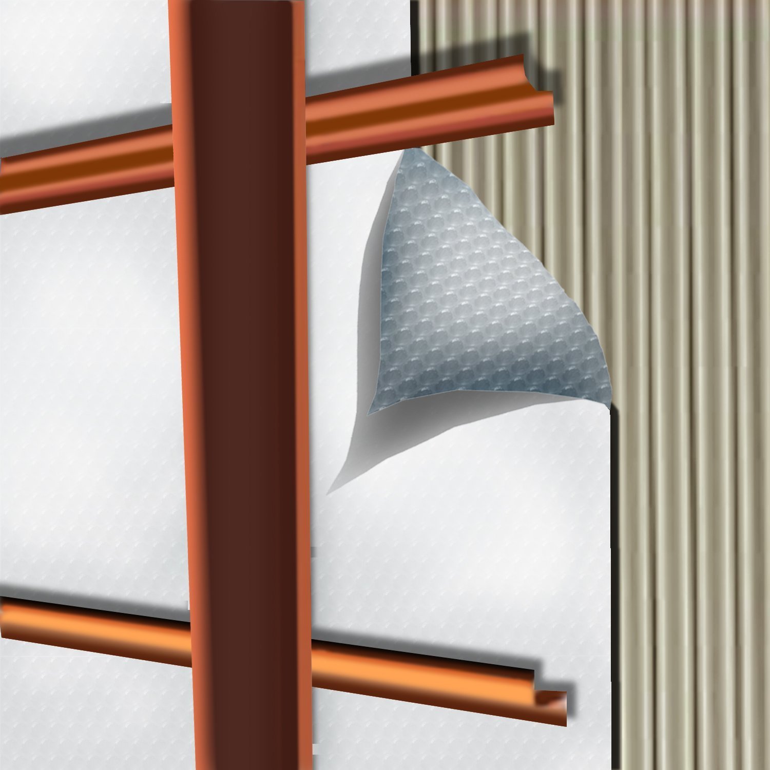 200sq Reflective White Foam Core Insulation RADIANT BARRIER 24″X100ft roll 5mm
