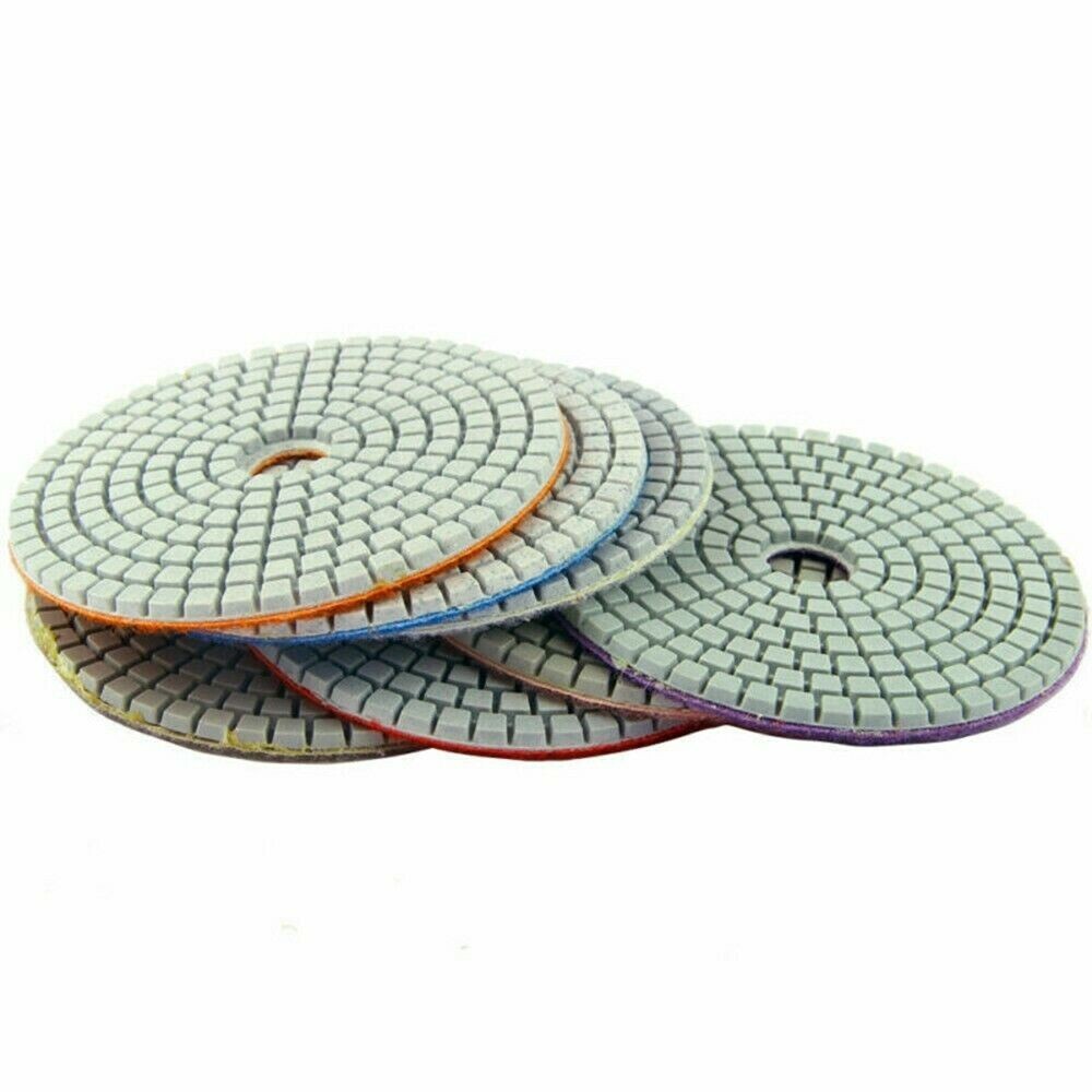 Power Tools / Abrasives 6″ Diamond Polishing Pads, Buff & Double-Sided Blade Kit