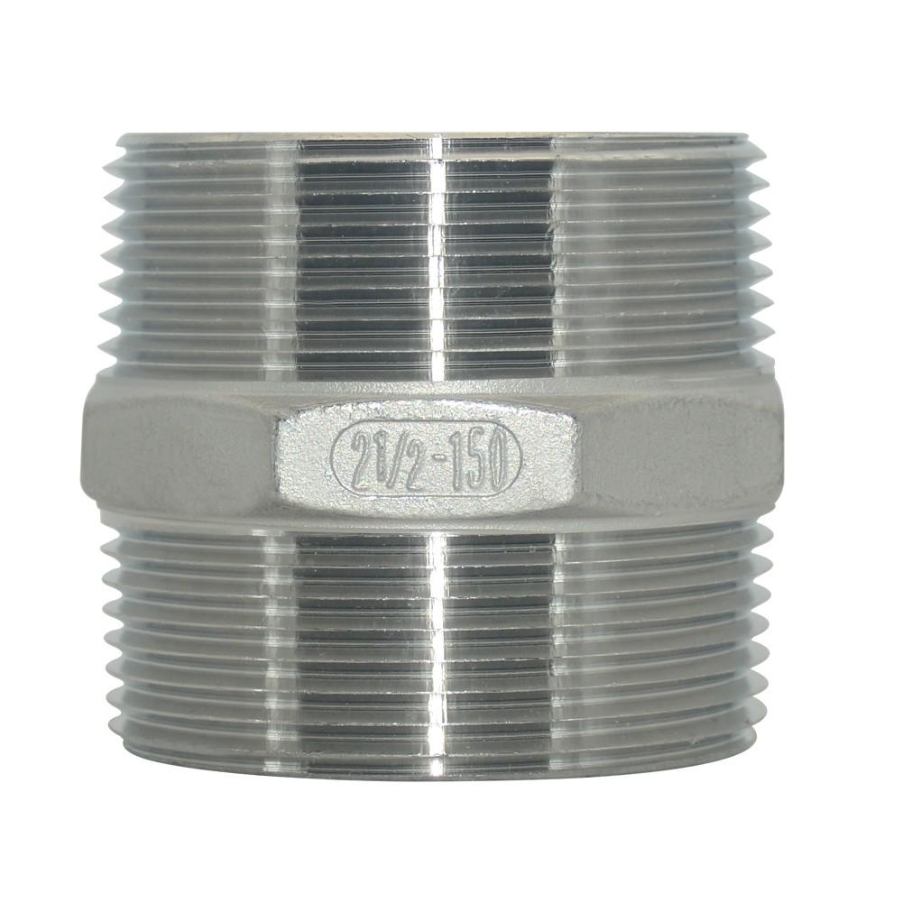 2-1/2″ 2.5 inch Male MM connectorPipe Fitting Hex Nipple NPT Stainless Steel 304