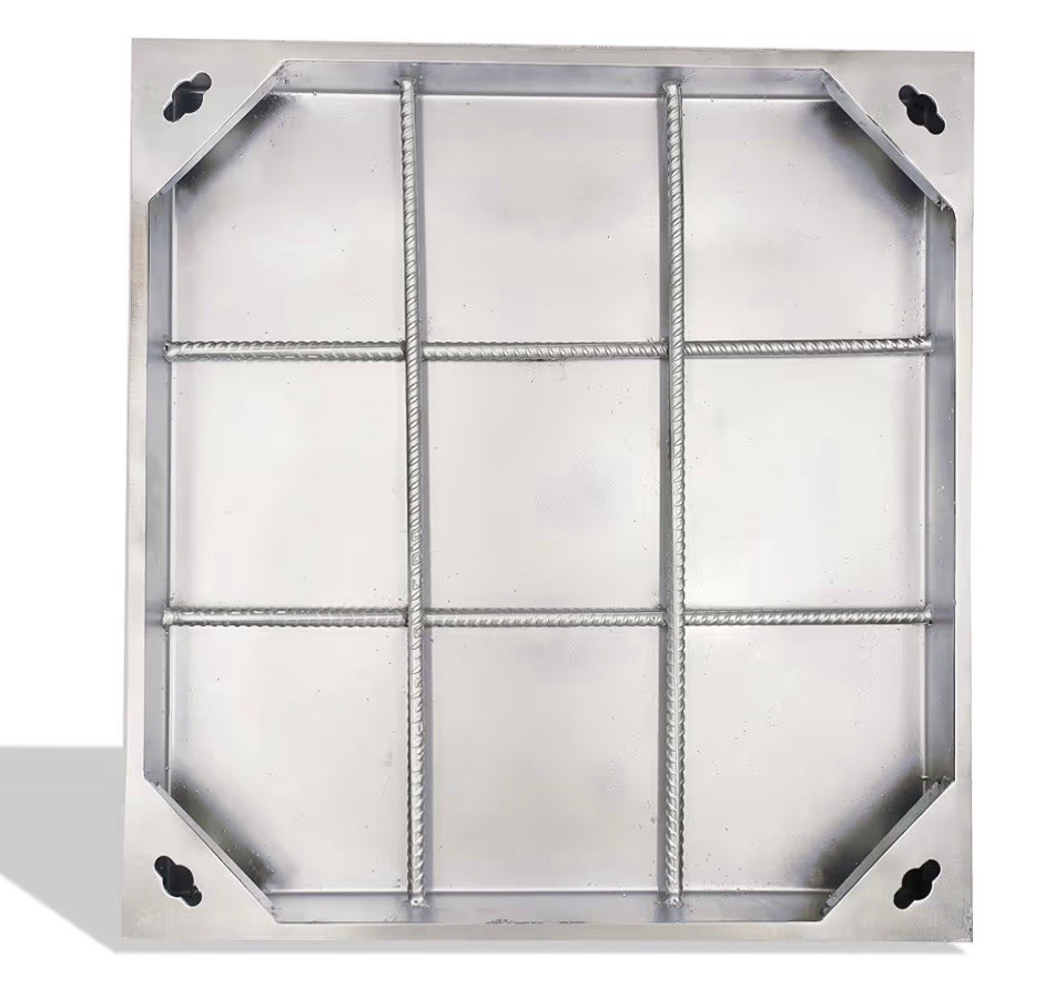 20X20 Stainless Steel Manhole Cover and Frame, Square Septic Tank Lid with Base,