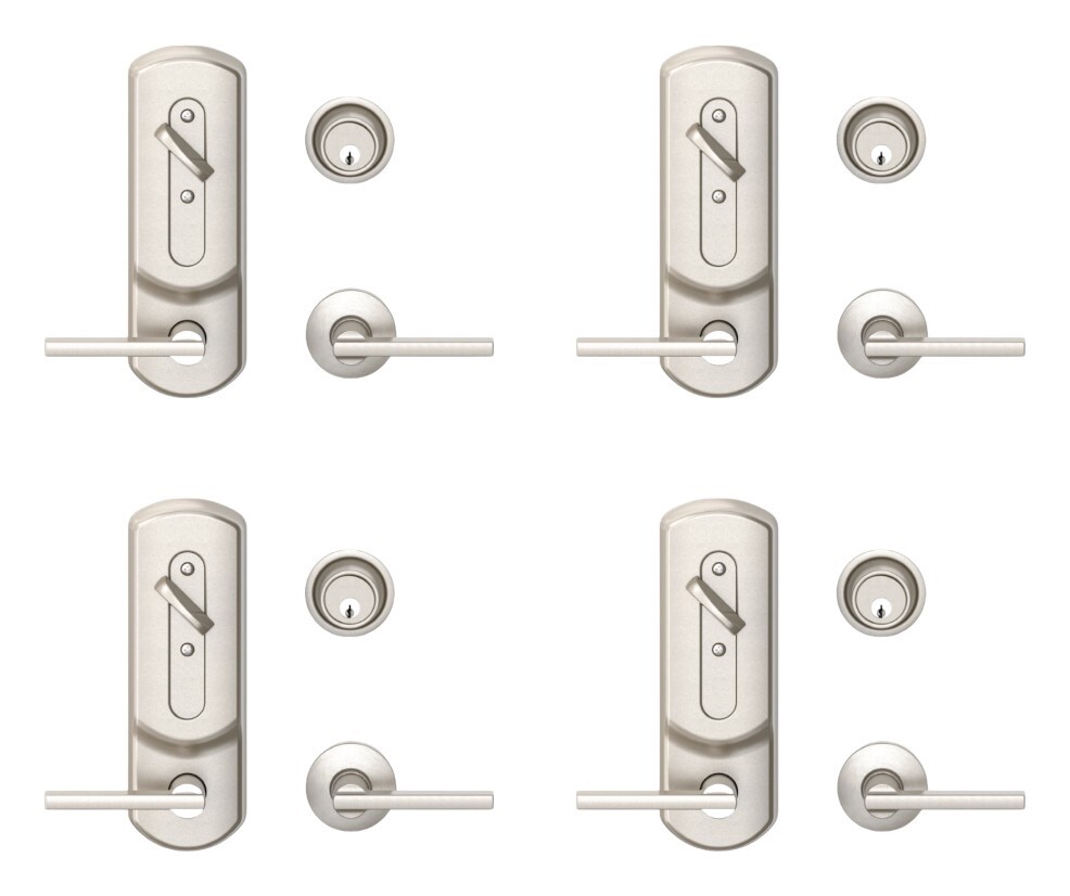Box of 4 – FALCON ENTRANCE LOCKS H210L LAT 626 PLY for 1-3/4″ Door Satin Chrome