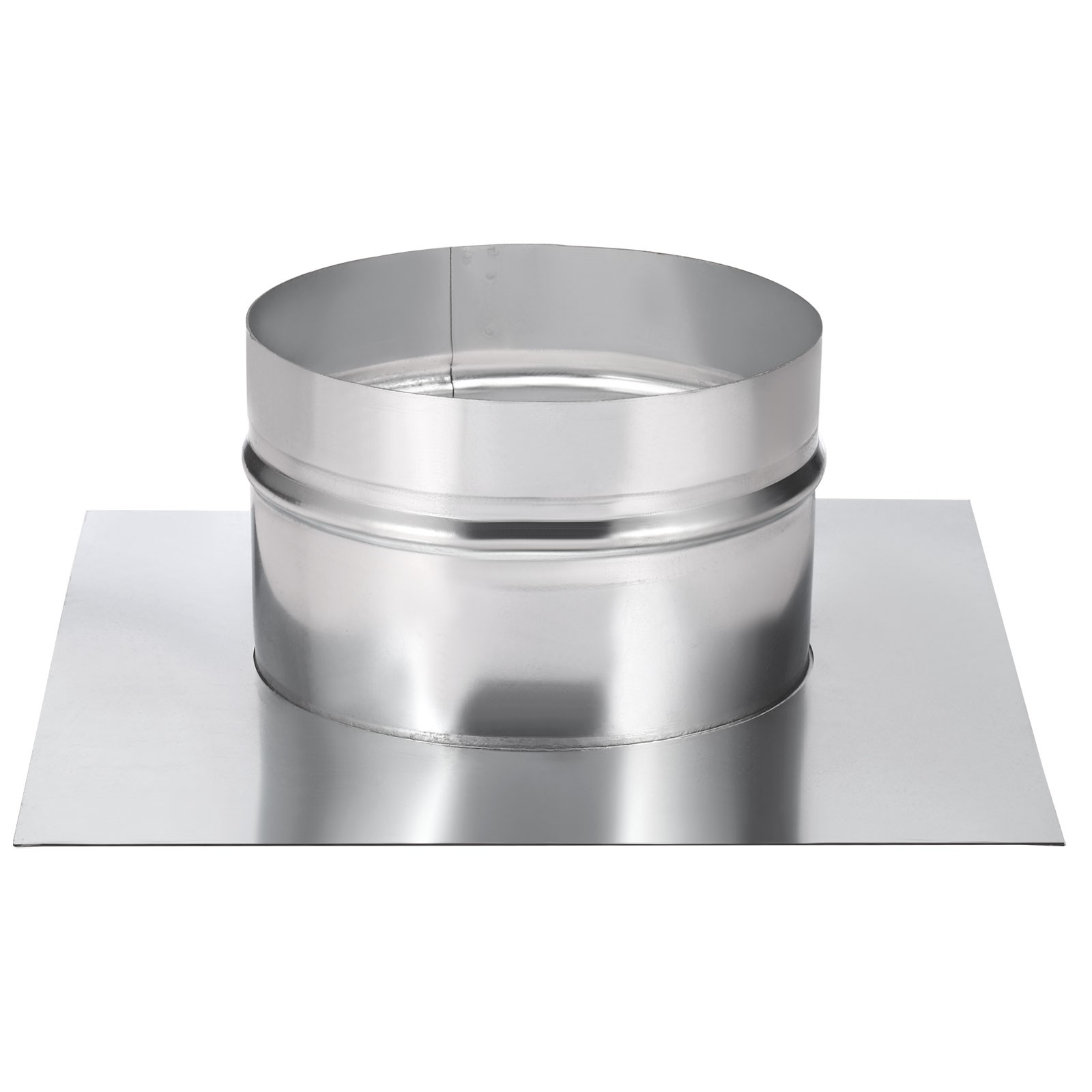 6″ Galvanized Steel Duct Connectors Flange Air Ducting Mounting Plate 10″x10″