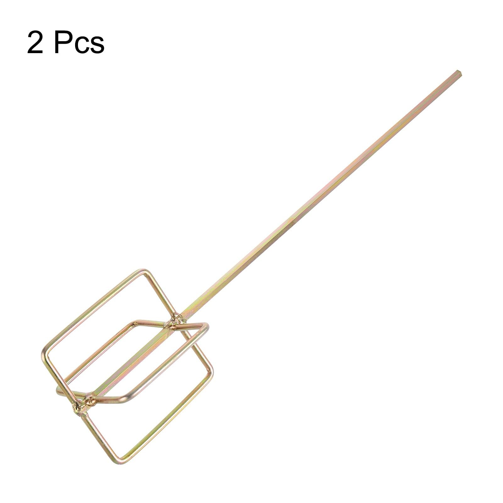 2pcs Paint Mixer Drill Attachment – 1-5 Gallon Bucket Stirrer Paddle for Paint,