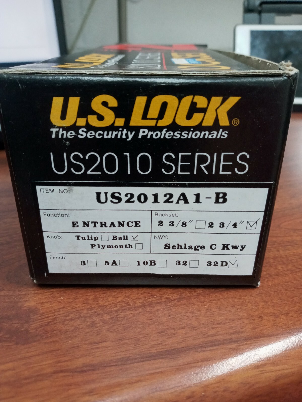 U.S Lock Entry Locks BRIGHT BRASS finish