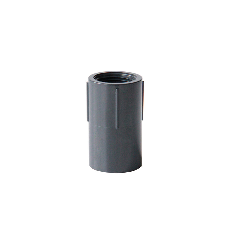 Dark Grey PVC Imperial BSP Threaded Pipe Fittings Industrial Pressure Grade