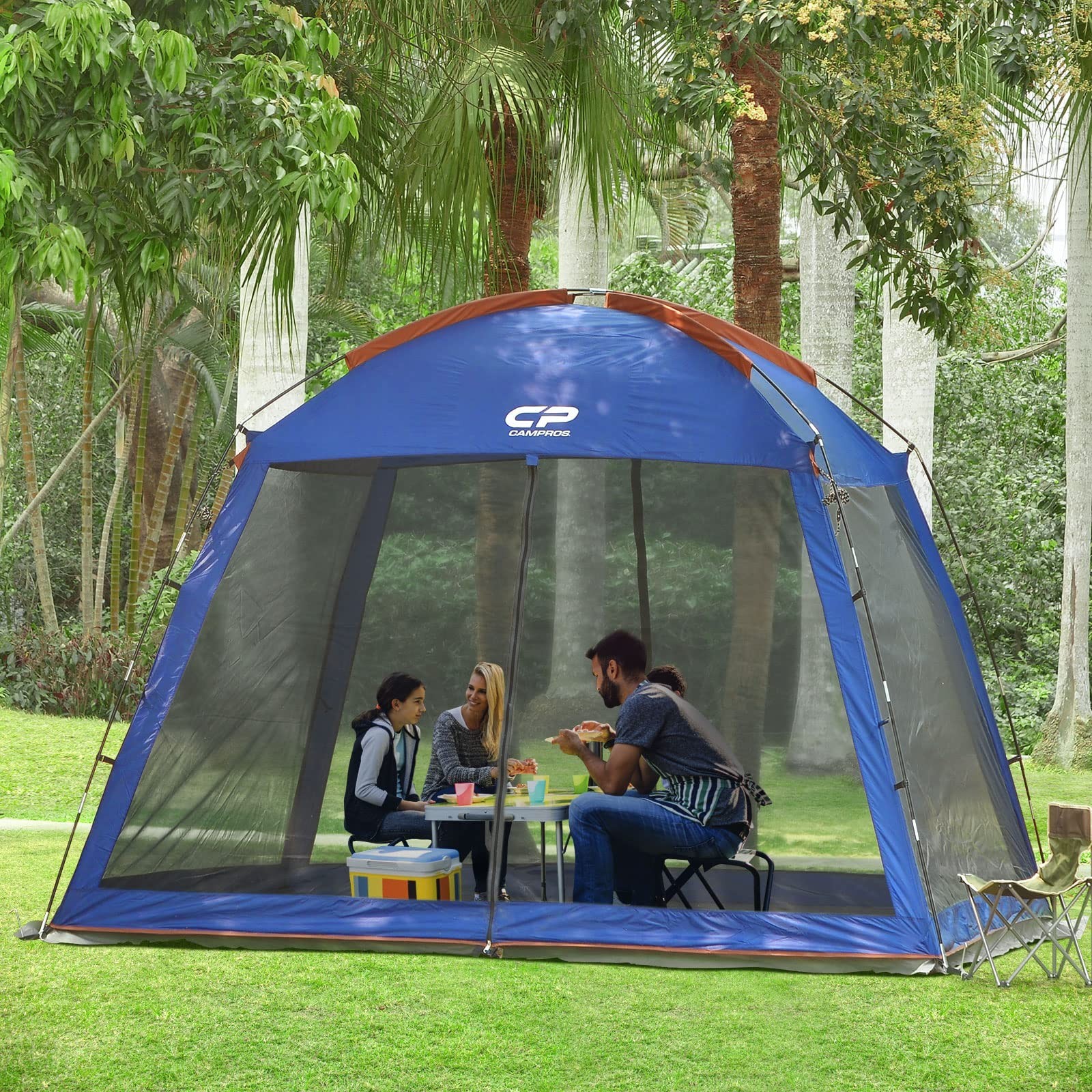 CAMPROS CP Screen House 10 x 10 Ft Screened Mesh Net Wall Canopy Tent Screen …