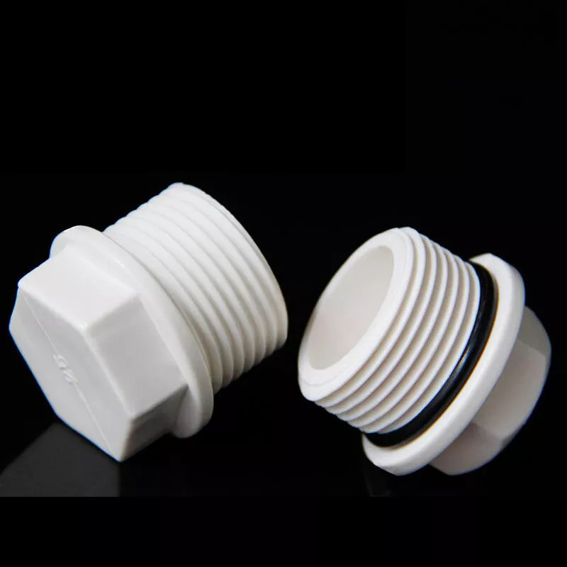 PVC Male Threaded Plug End Cap Stoper 1/2″ 3/4″ 1″ BSP Pressure Pipe Fittings