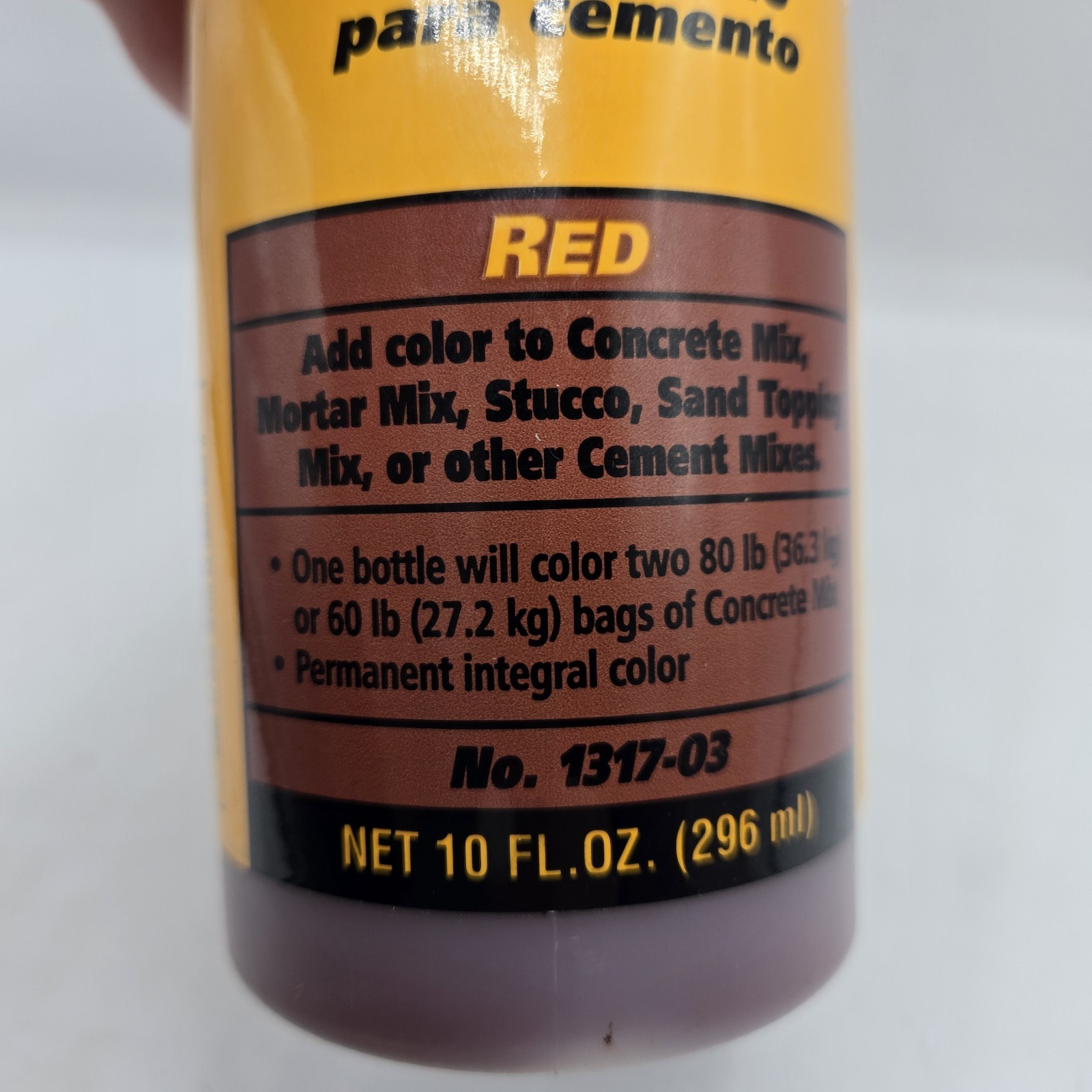 Quikrete 13173 Liquid Cement Color, Red, NET 10 FL. OZ.(296 mL)”