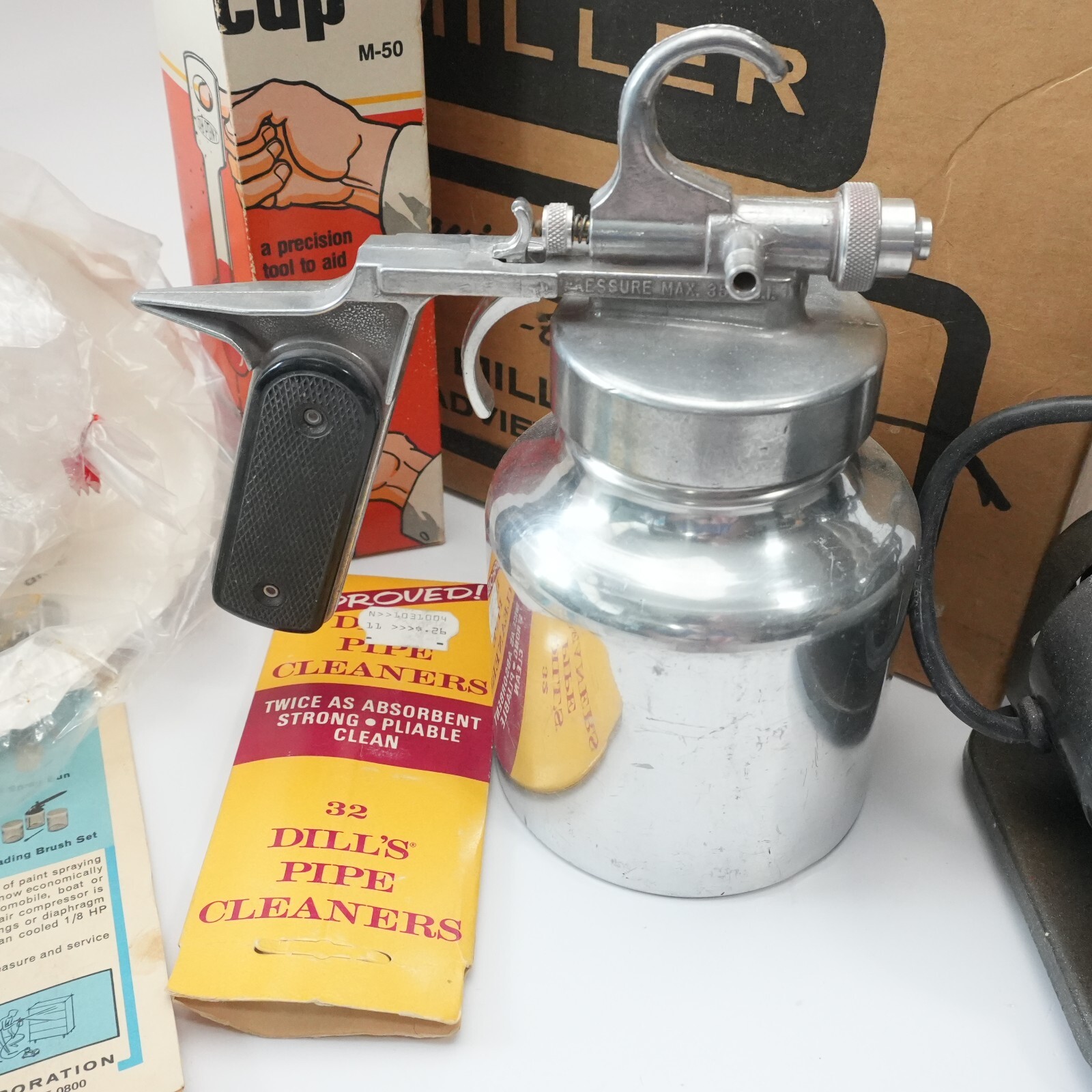 Vintage MILLER Model 2000 Paint Spray System Compressor Accessories – Nice