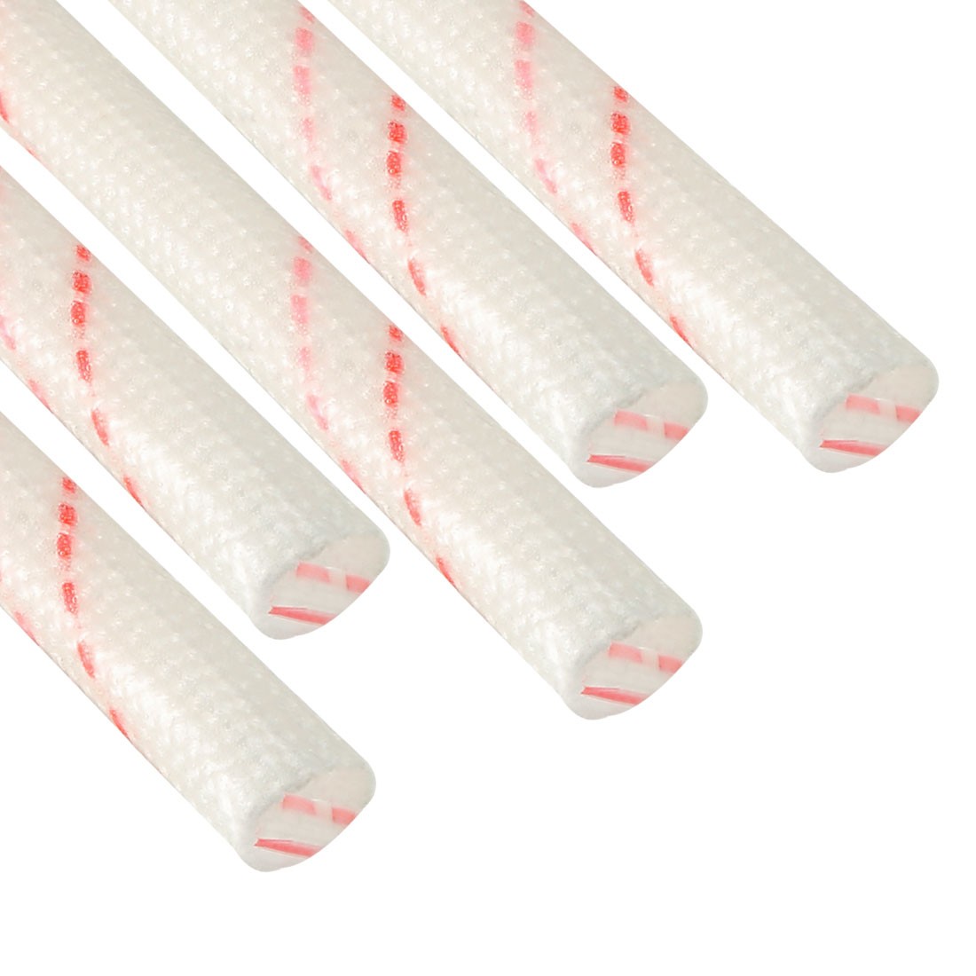 Fiberglass Sleeve 4mm I.D. PVC Insulation Tube 1500V 125C Wrap 91cm 2.99ft 5Pcs