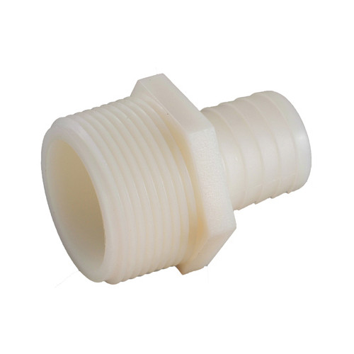 Anderson Metals 53701-0608 Nylon Hose Barb, 3/8 ID x 1/2 In. MPT – Quantity 10