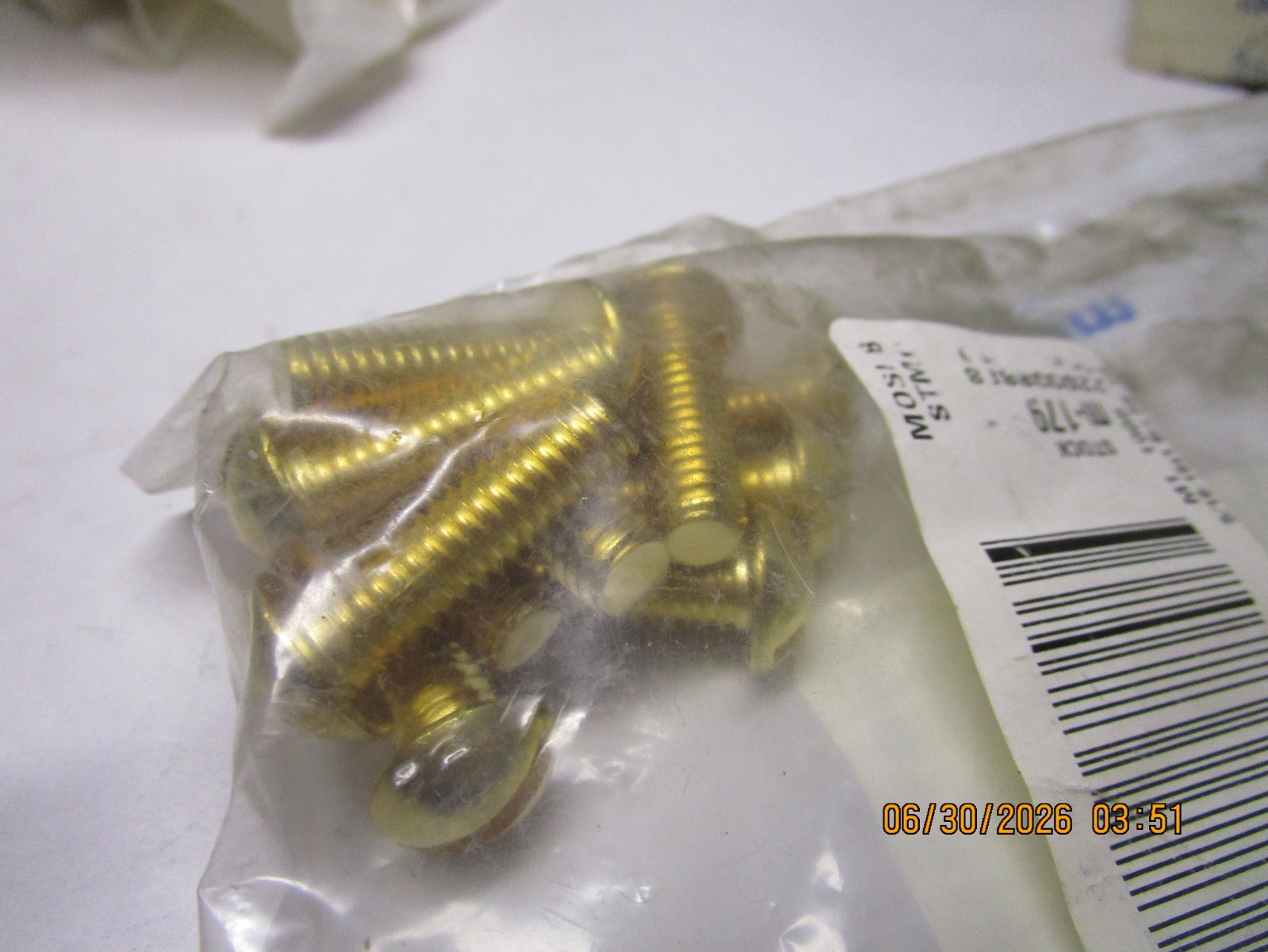 5/16″-18 x 1″ Brass Slotted Round Head Machine Screw QTY 10