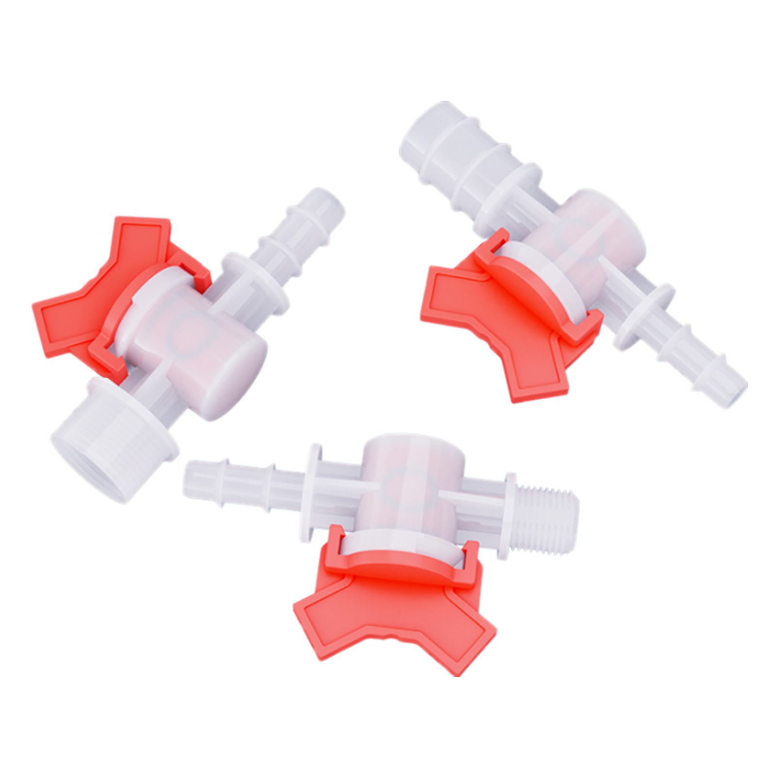 4mm-20mm Inline Tap Connector Barbed PVC Hose /Tube Plastic Shut Off Valve DIY