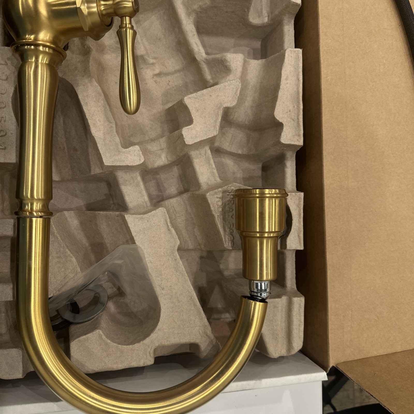 Kohler Artifacts 1.5 GPM Kitchen Faucet – K-99259-2MB – BRUSHED MODERNE BRASS