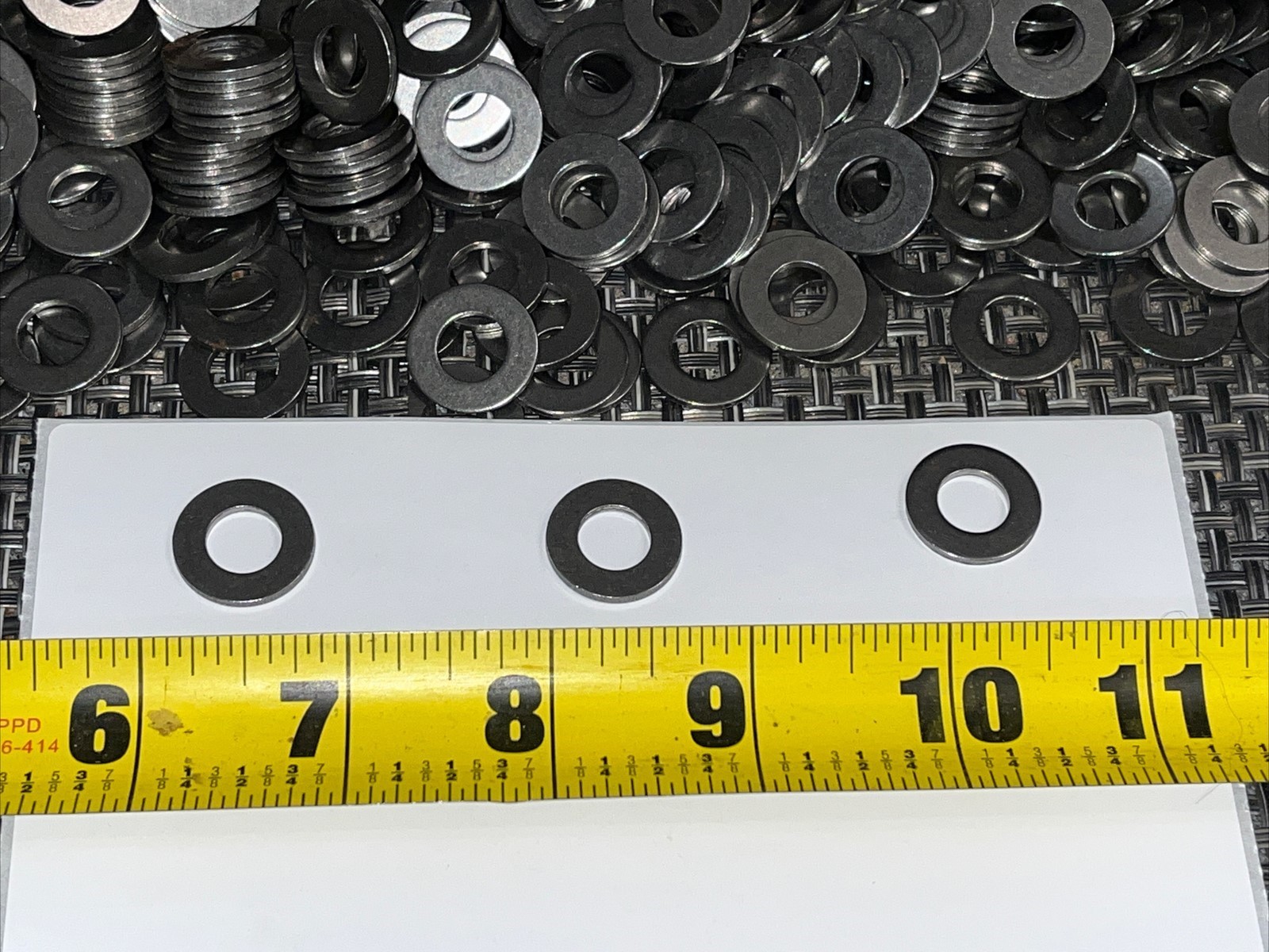 1,000 QTY! BULK LOT- FLAT WASHER STEEL ZINC PLATED 3/8″ ID X 3/4″ OD 1/16″ THICK
