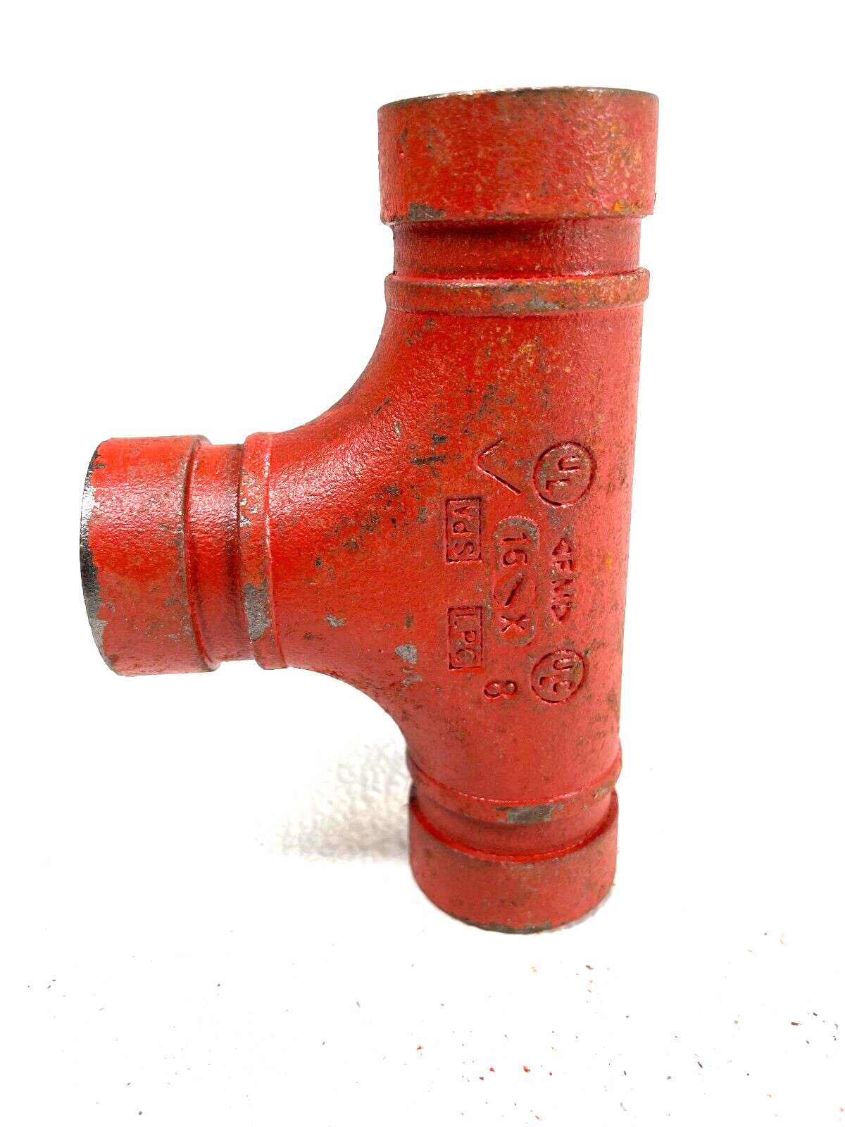 Victaulic Style 20 Straight Tee 1-1/4″ Grooved End IPS Pipe Size Fitting