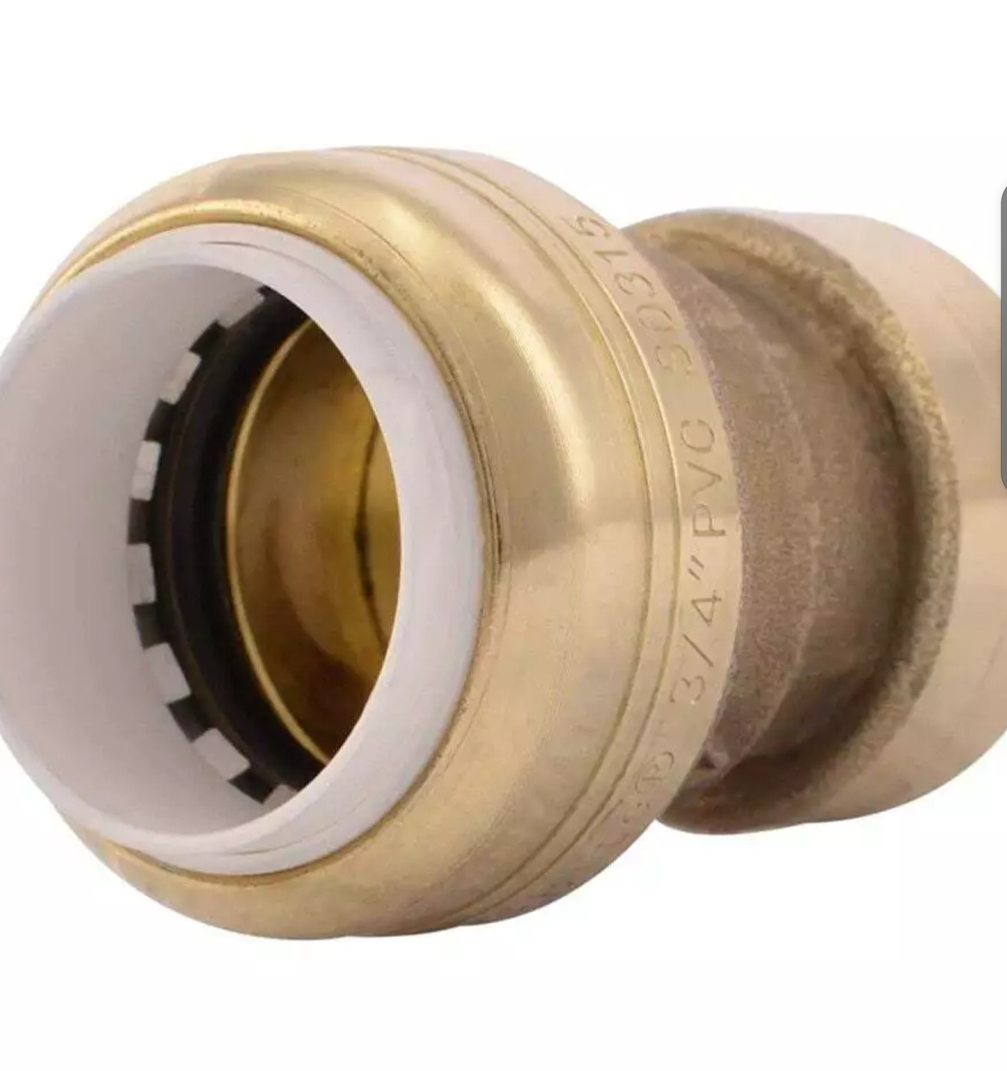 Sharkbite 3/4In Cts X 3/4In Pvc Brass Transition Coupling