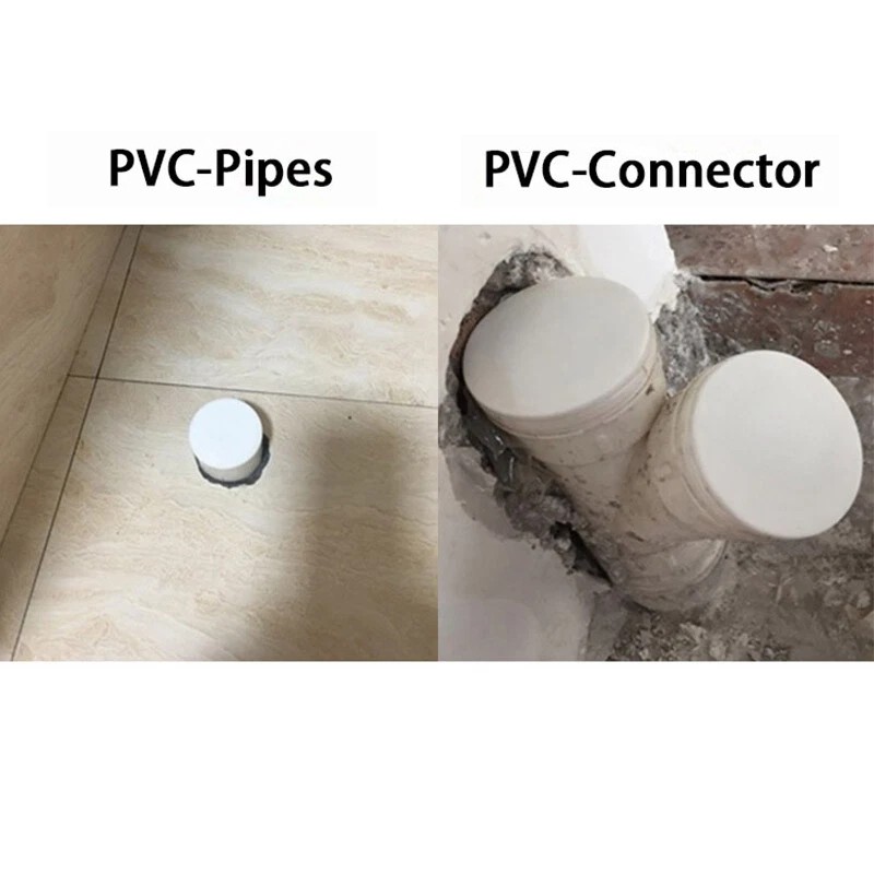 PVC End Cap Stopper Hole Plugs Blanking Plug Water Drain Pipe Fitting 40-200mm