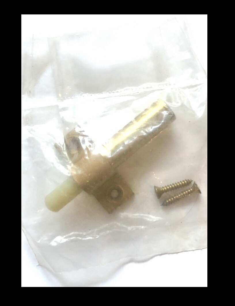 IVES COMMERCIAL Auxiliary Pusher PUSH CABINET / DOOR Push Back Stop,BRASS FINISH