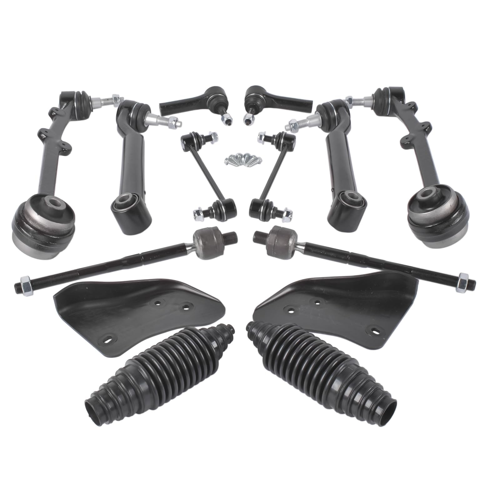 12-Piece Front Steering Suspension Kit Control Arms Ford Mustang 2015-2019