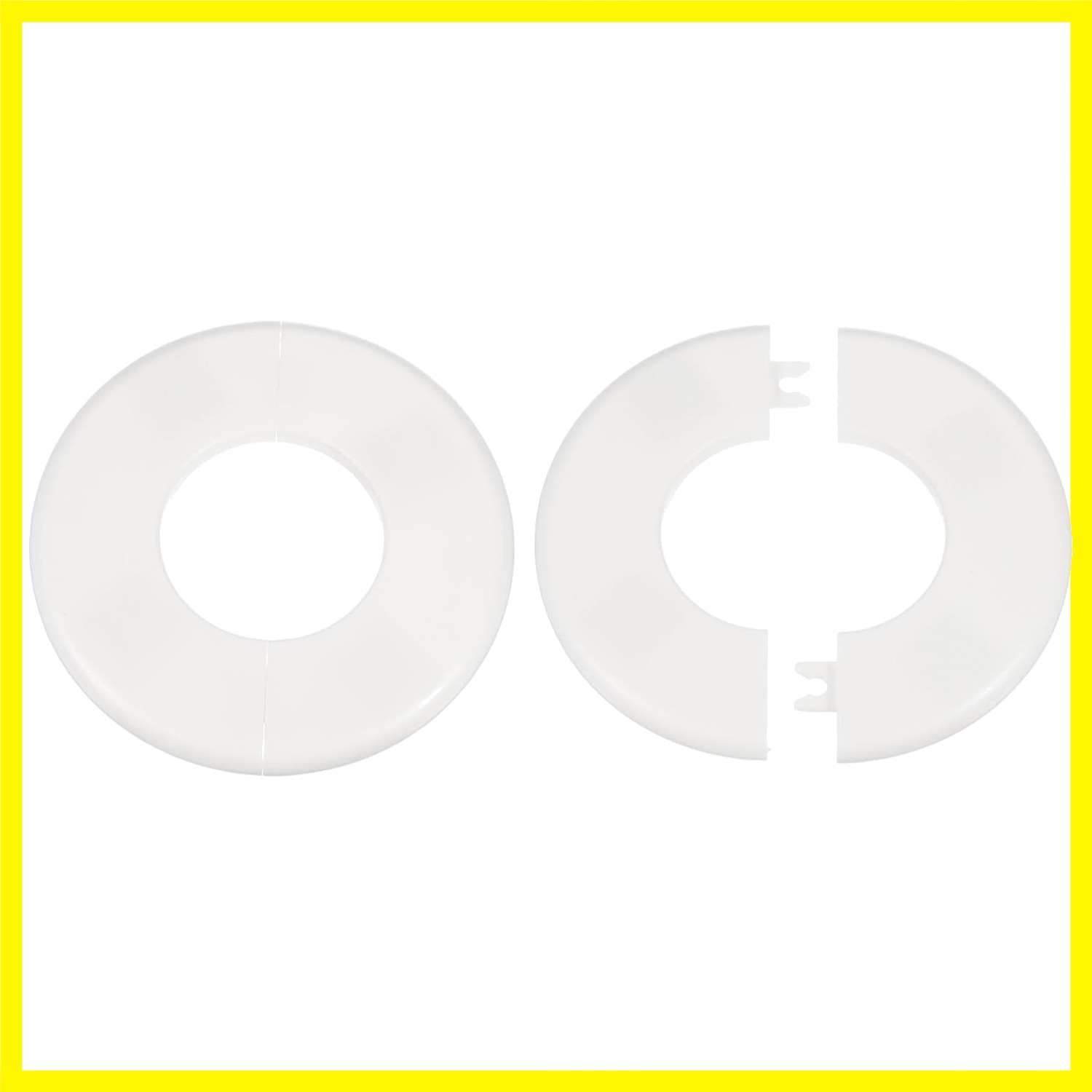 pcs Wall Split Flange 51mm/” Self-Adhesive Plumbing Cover Plates ABS Plastic …