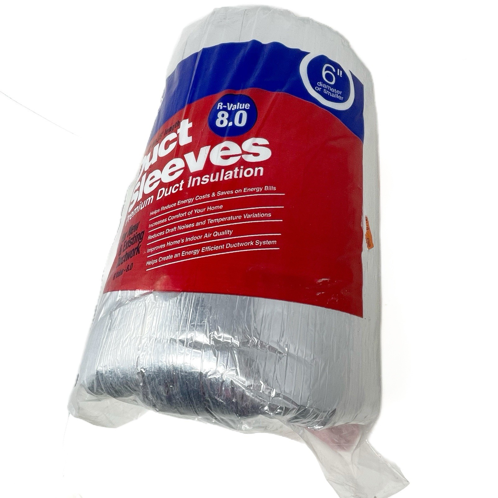 Master Flow INSLV6R8 6 in. Dia R-8 Ductwork Insulation Sleeve