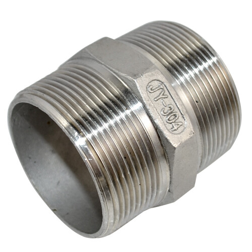 2″ inch Male to Male Pipe Fitting Hex Nipple NPT Stainless Steel 304 connector