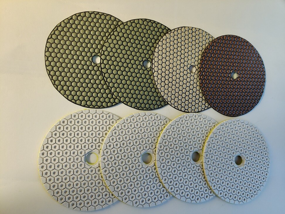 5″ Diamond wet dry Polishing Pad 38 Granite Concrete stone Terrazzo Marble renew