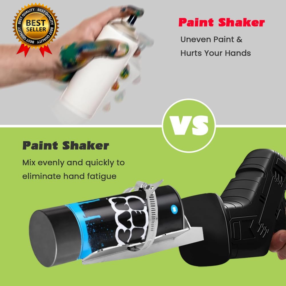Spray Paint Can Shaker for Reciprocating Saw: Paint Can Shaker with One Click…