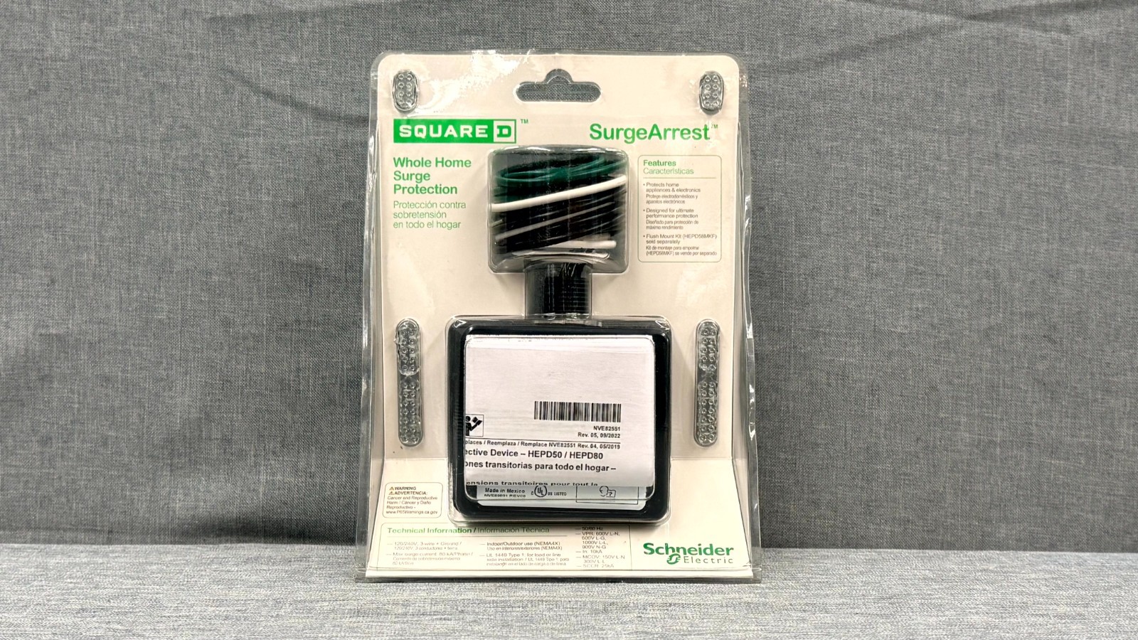 Square D HEPD Whole Home Electronics Protective Device AC Surge Protection 80kA