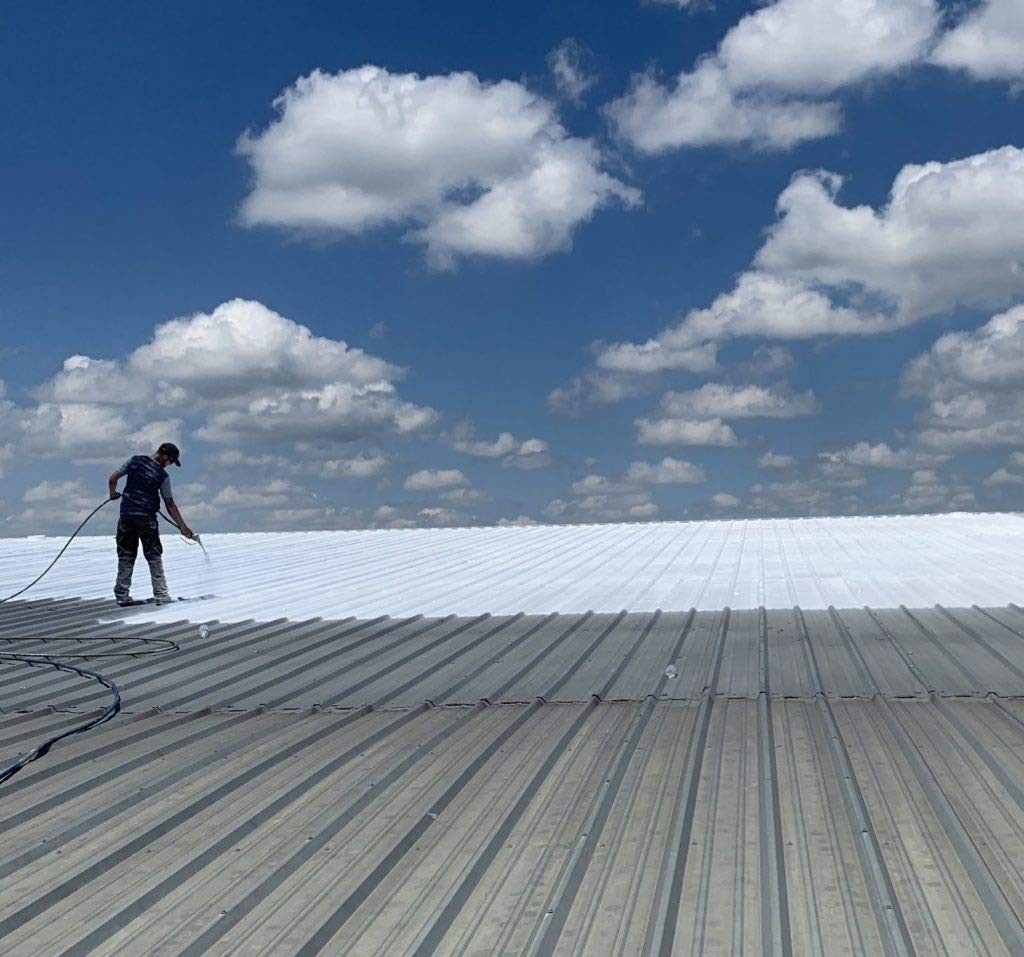Roof Coating Rubberized Elasto-Resin Sealant 1 Gallon White Low Slope Waterproof