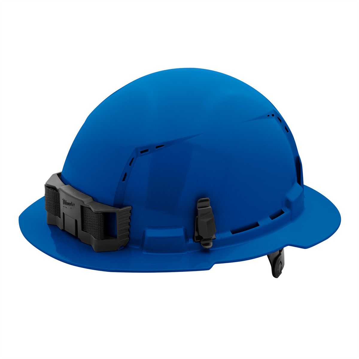 48-73-1225Milwaukee Tool BOLT Blue Full Brim Vented Hard Hat w/6pt Ratcheting Su