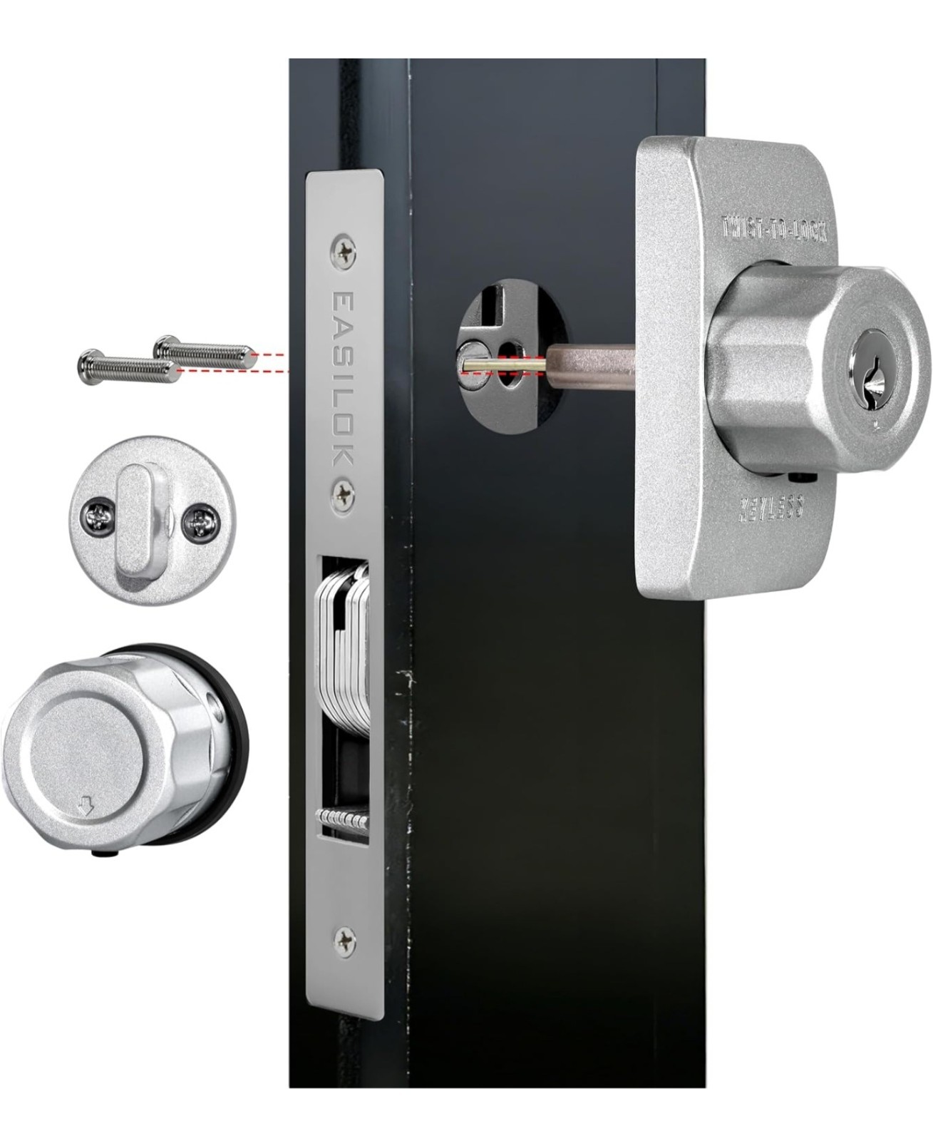 Commercial Storefront Deadbolt Lock SM1850 Replace Adams Rite MS1850S Drill-Free
