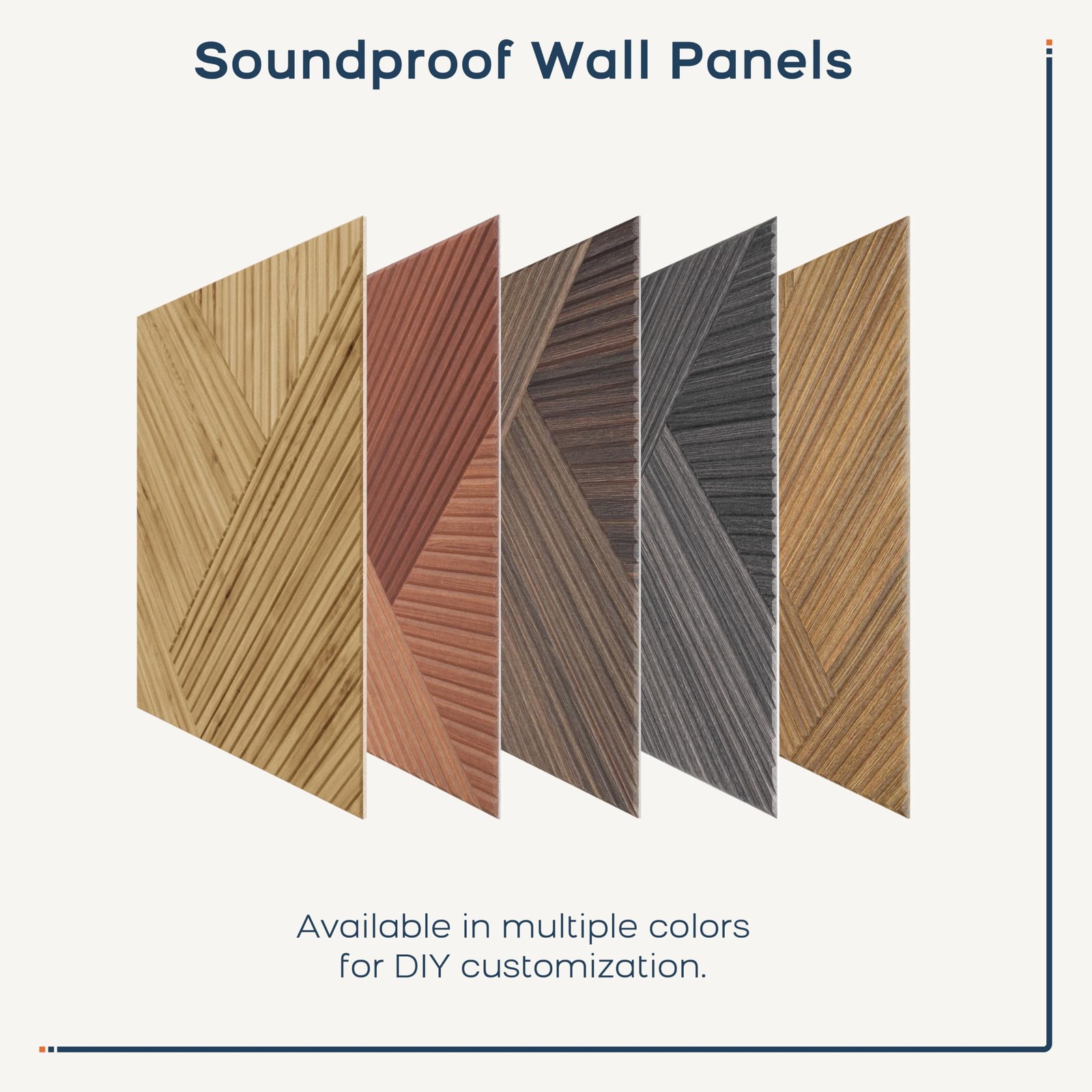 BUBOS 6 Pack Acoustic Wall Panels – 72 * 48 Inches, Deep Diamond Weave