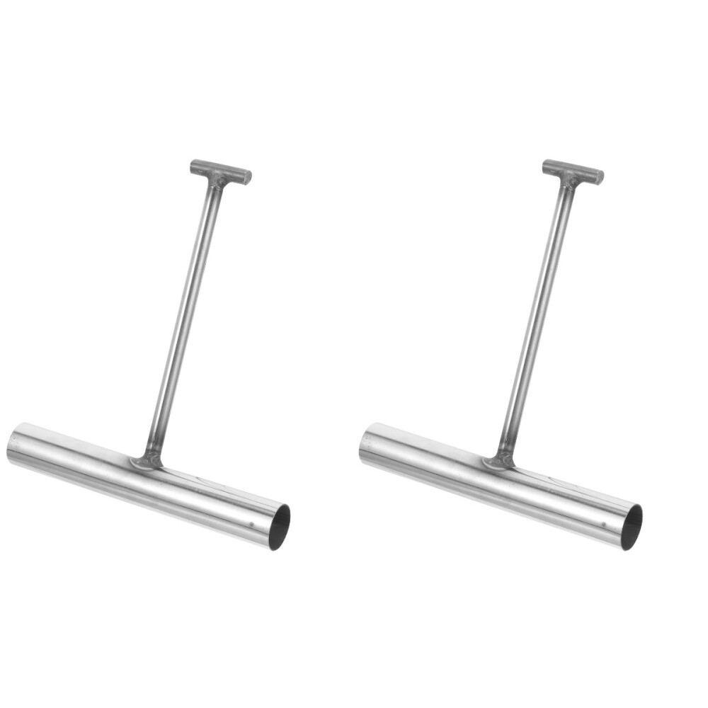 2 Pieces Manhole Cover Hook Stainless Steel Catch Outdoor Lifter Lid