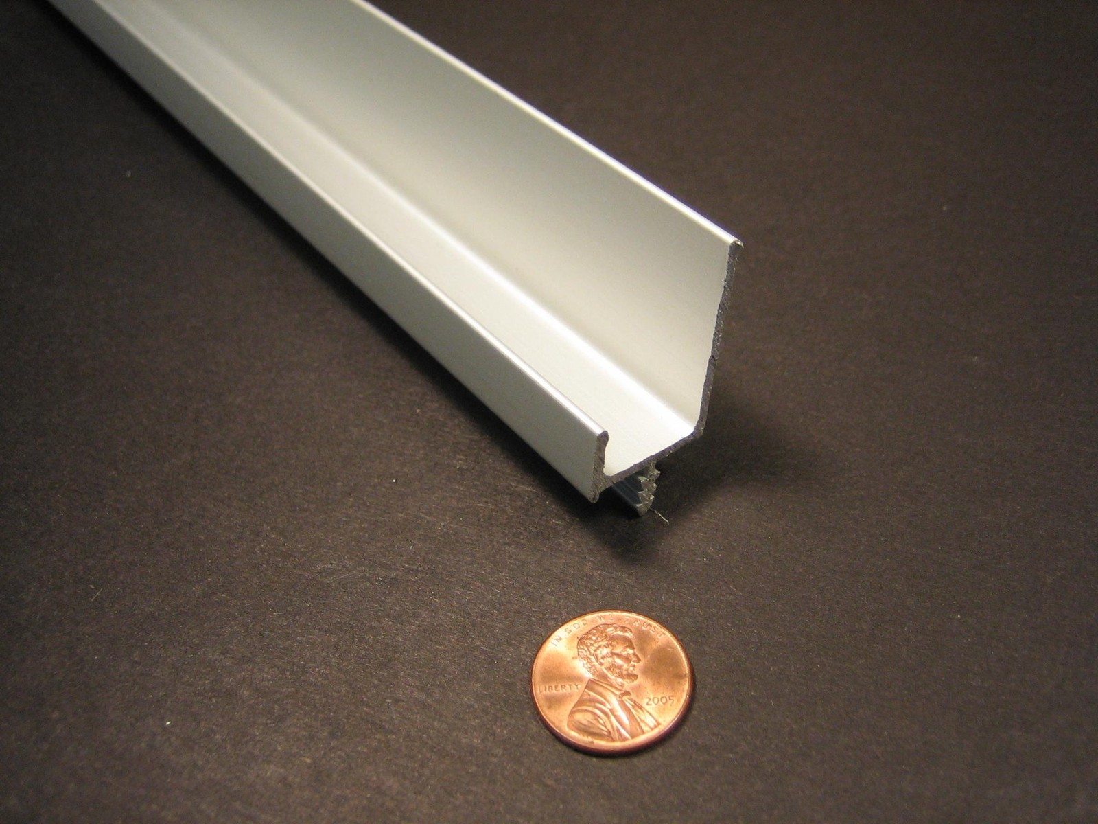 NYM #1510 ALUMINUM DRAWER PULL, SATIN ANODIZED FINISH