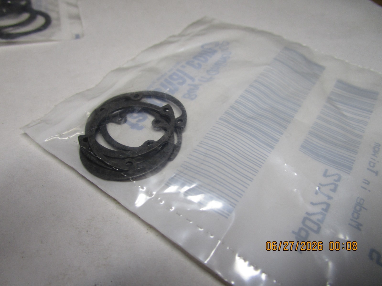 15/16″Dia 1.041″FreeOD Phosphate Carbon Steel Internal Retaining Ring QTY 5