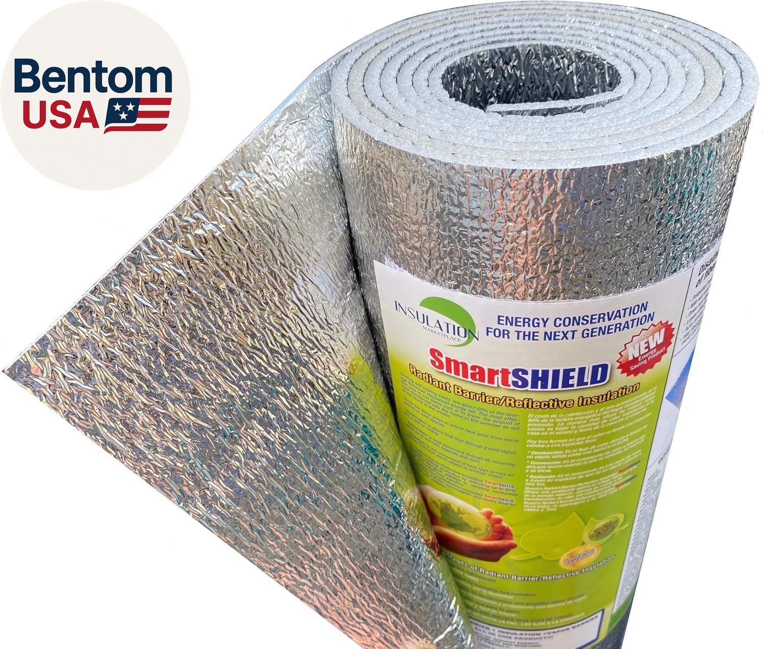 Smartshield -3Mm 16Inx10Ft Reflectiveinsulation Roll, Foam Core Radiant Barrier,