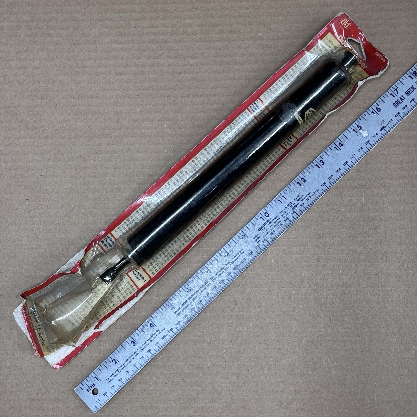 Vtg 1985 Norvasca Supply Co Pneumatic Storm Door Closer Tube Only 84 Lumber