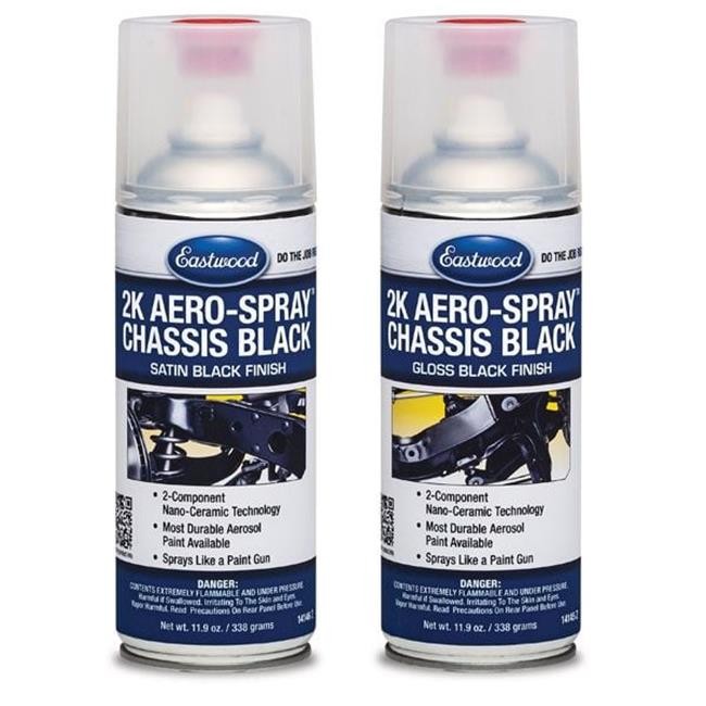 Eastwood EAS14146Z 2K Aero Spray Paint – Chassis Black Satin