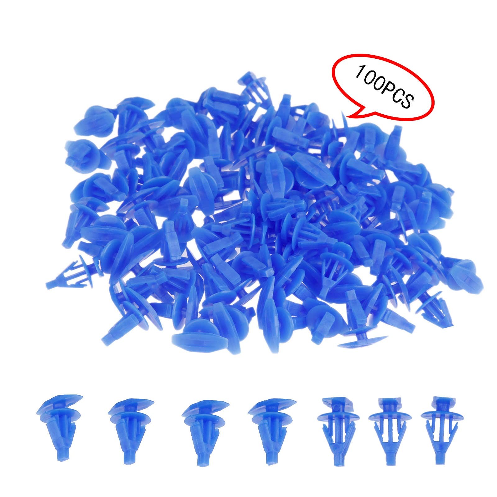 100PCS Universal Weatherstrip Retainer Clips,Auto Window Door Fasteners Replacem