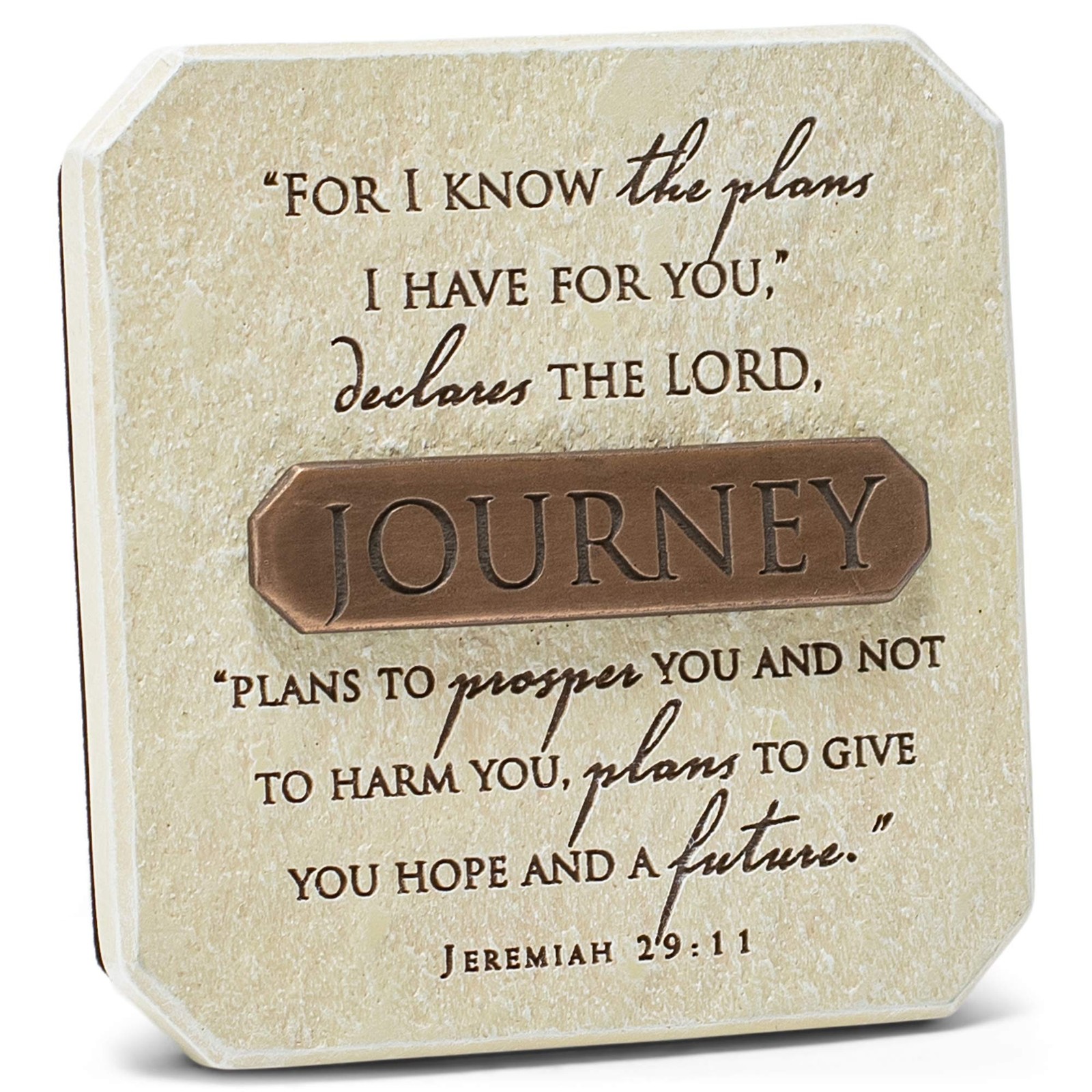 Lighthouse Christian Products Plans for Your Journey Sandstone 3.75 x 3.75 Ca…